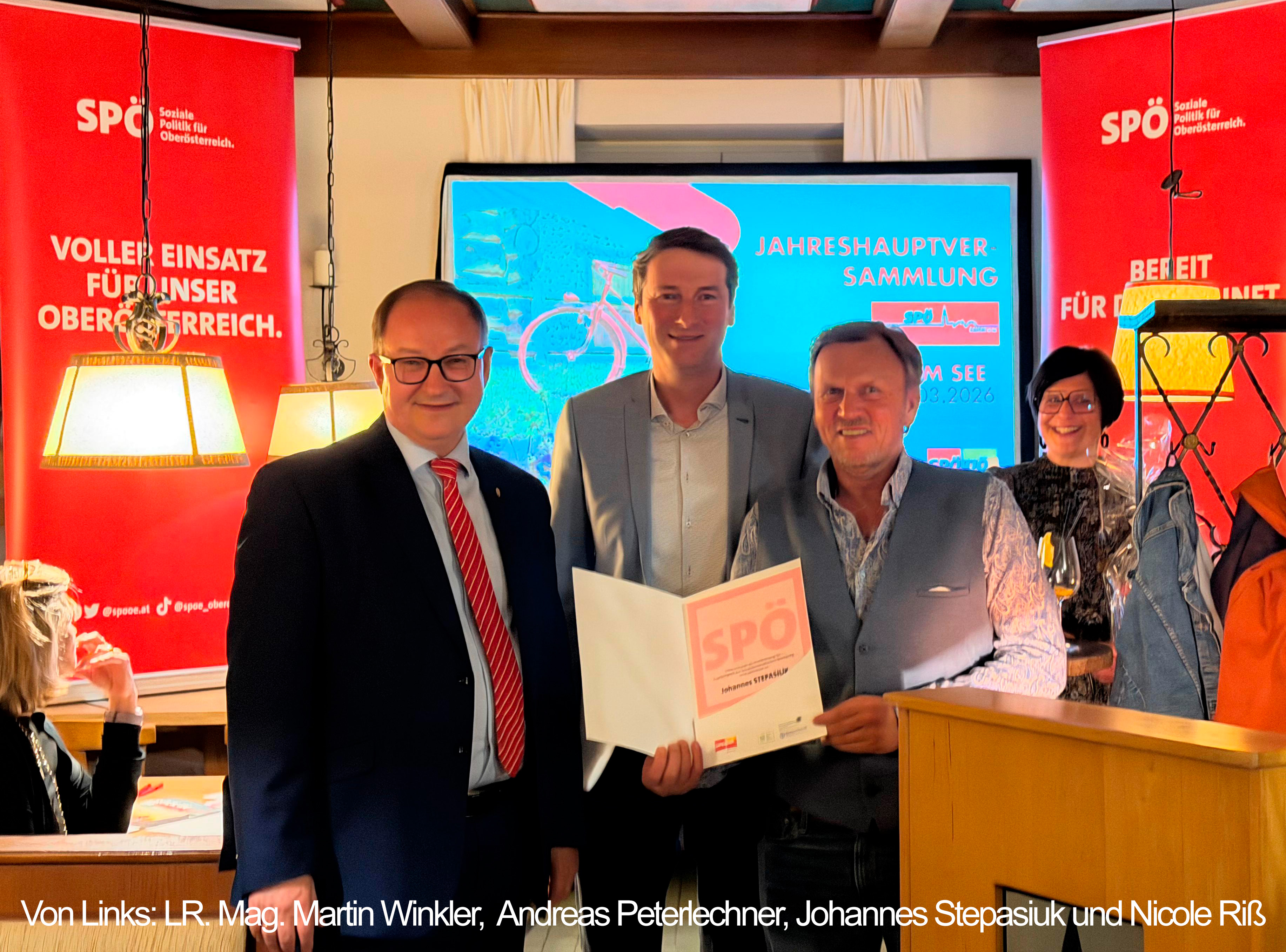 Ehrung für Johannes Stepasiuk